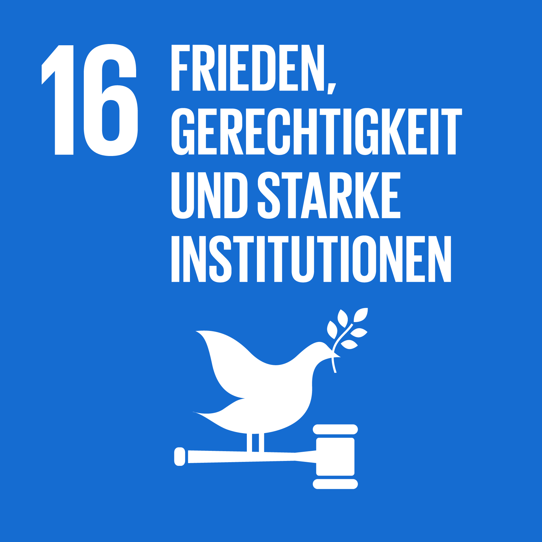 SDG - Frieden, Gerechtigkeit und starke Institutionen